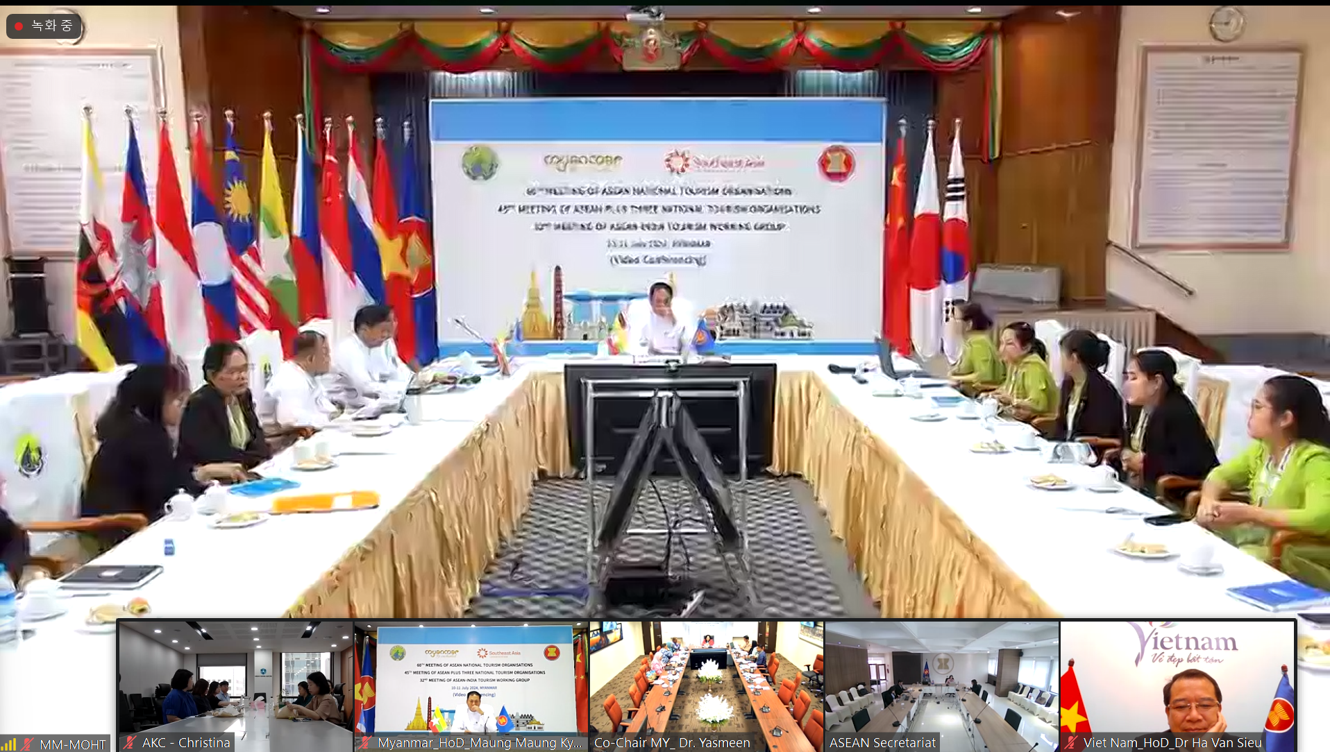 Participation in the 45th ASEAN+3 NTOs Meeting